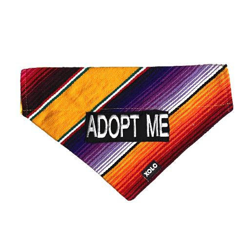 "ADOPT ME" SARAPE DOG BANDANA