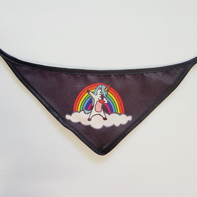 UNICORN AND RAINBOW DOG BANDANA