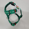 MEXICAN FLAG GREEN DOG HARNESS