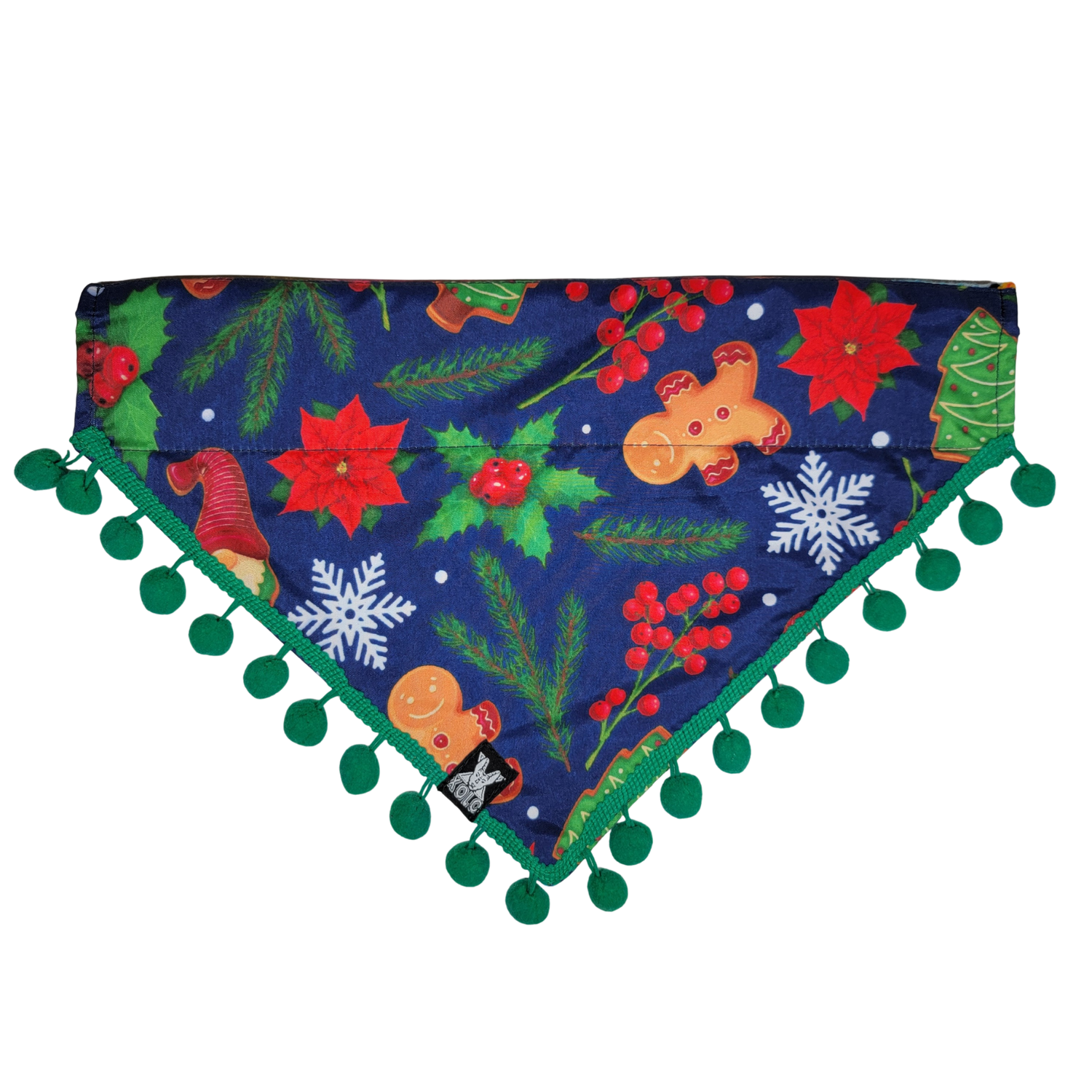 B7 LARGE SARAPE DOG BANDANA: HOLIDAY EDITION