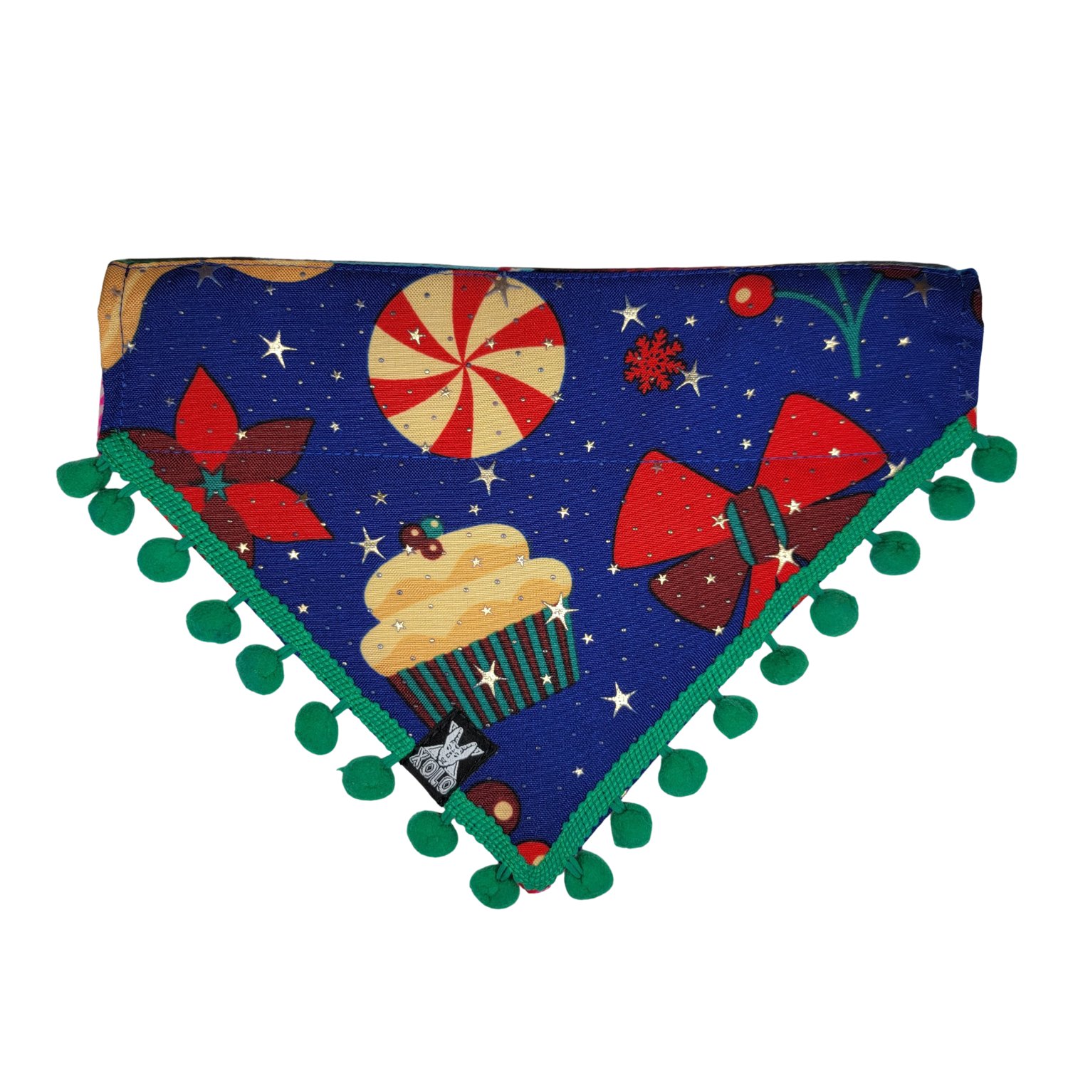 B18 MEDIUM SARAPE DOG BANDANA: HOLIDAY EDITION