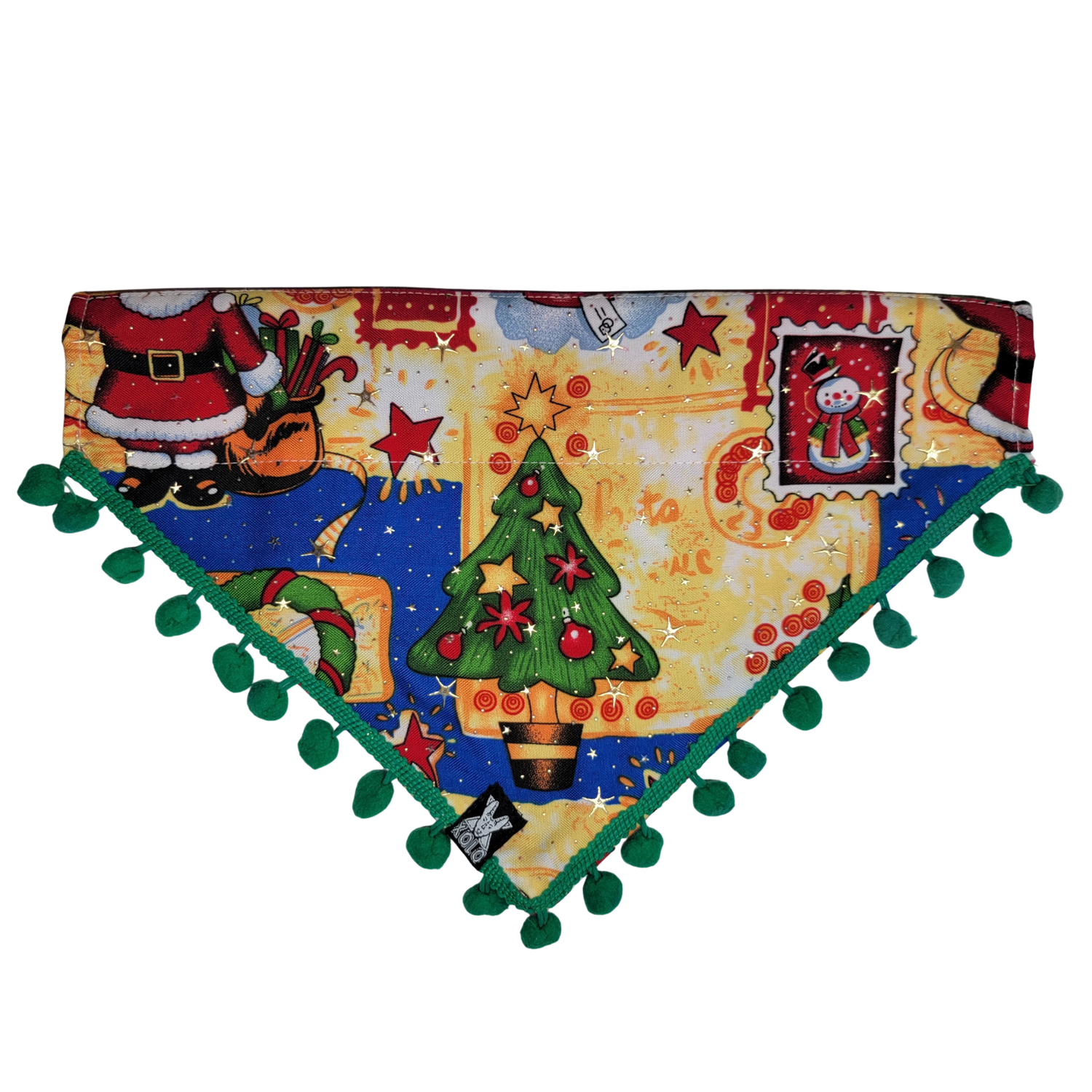 B11 LARGE SARAPE DOG BANDANA: HOLIDAY EDITION