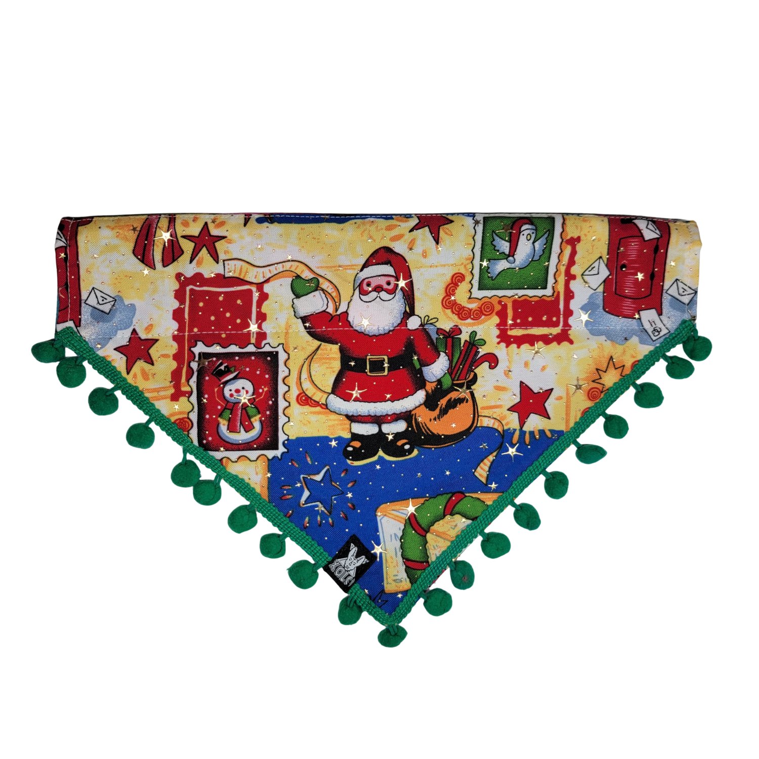 B10 LARGE SARAPE DOG BANDANA: HOLIDAY EDITION