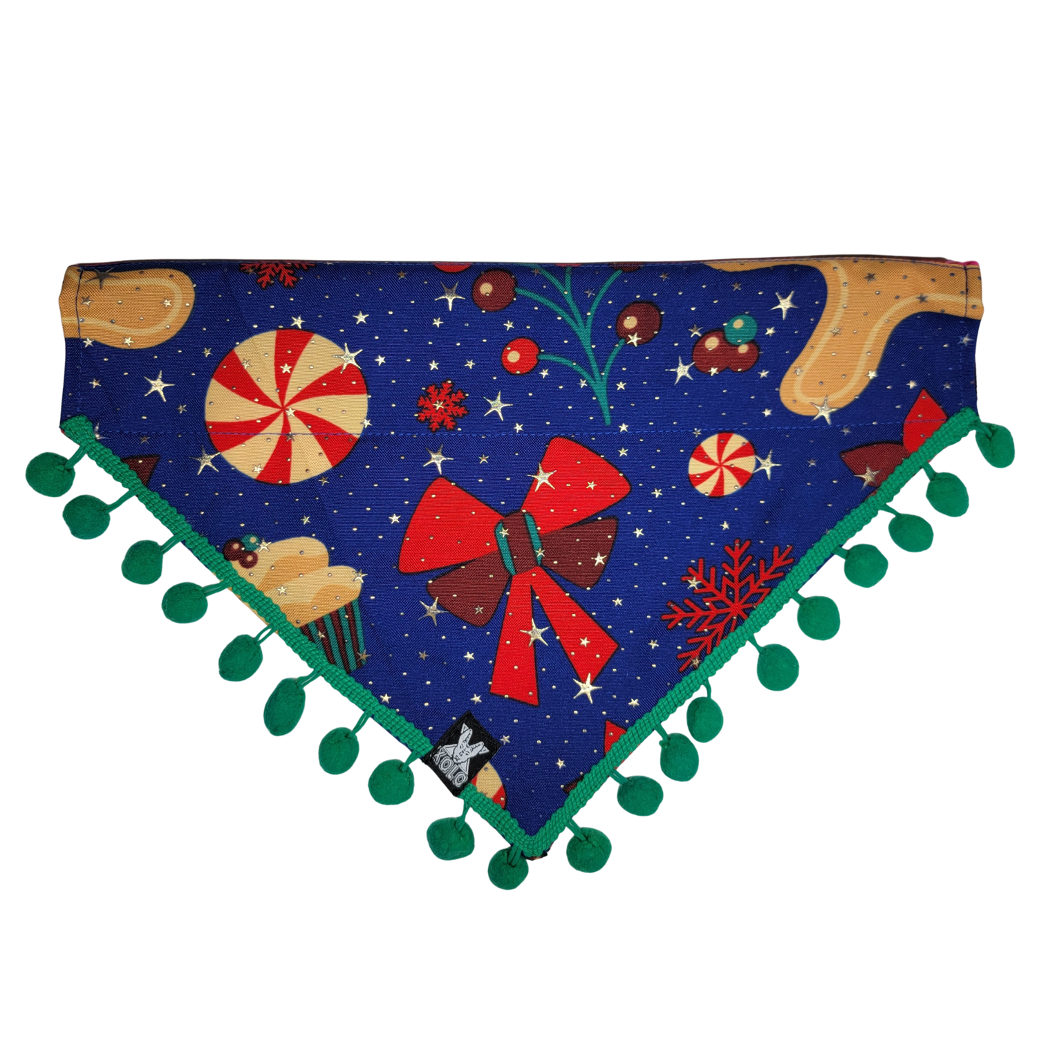 B4 LARGE SARAPE DOG BANDANA: HOLIDAY EDITION