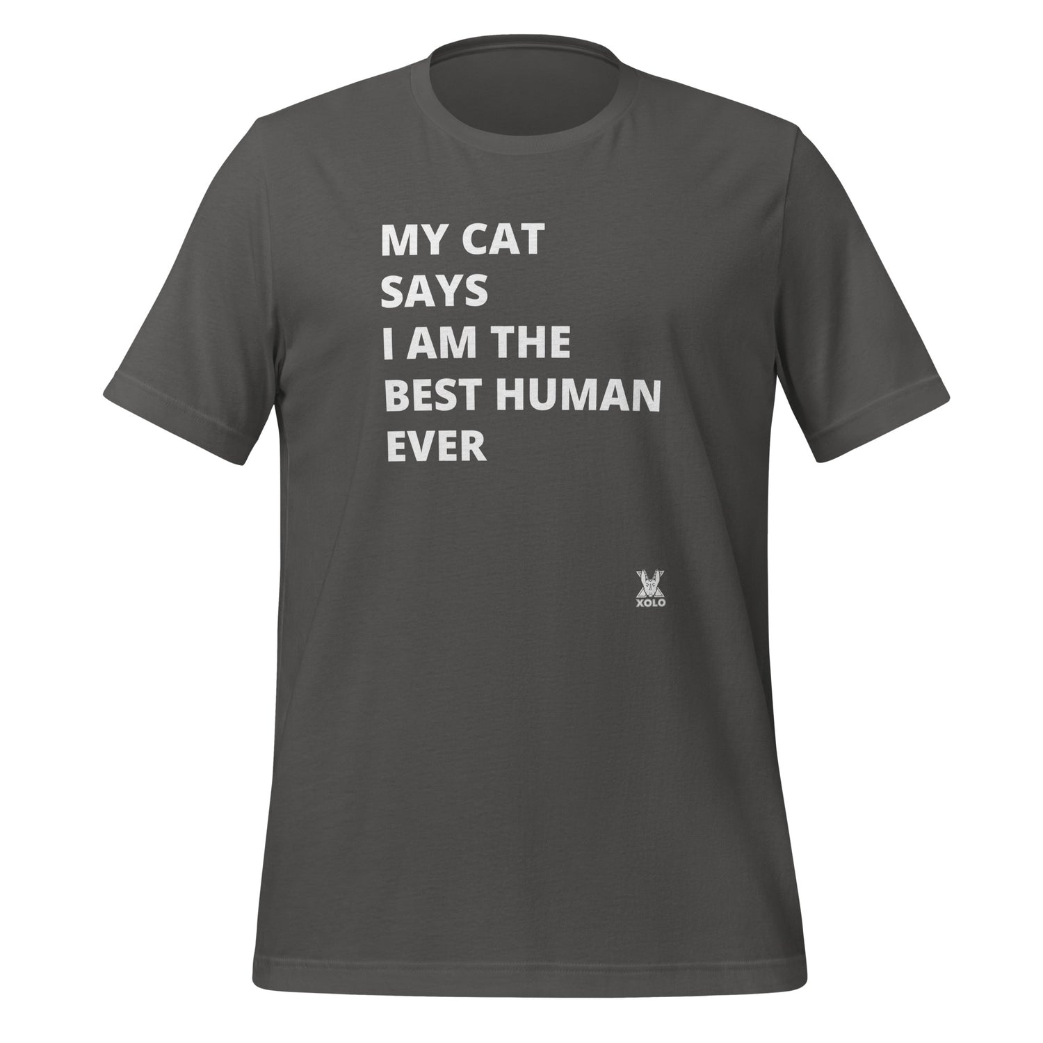My cat says Unisex t-shirt