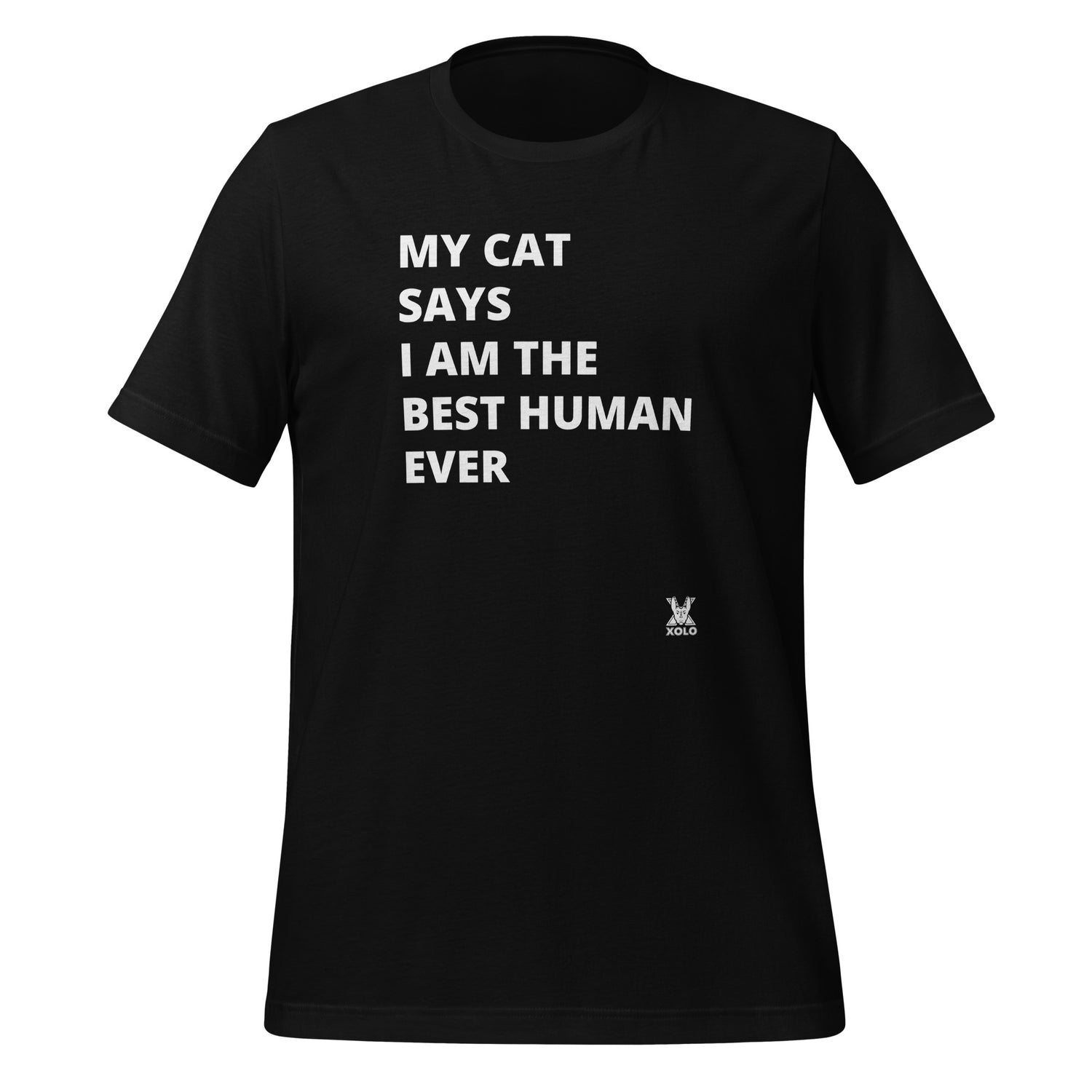My cat says Unisex t-shirt