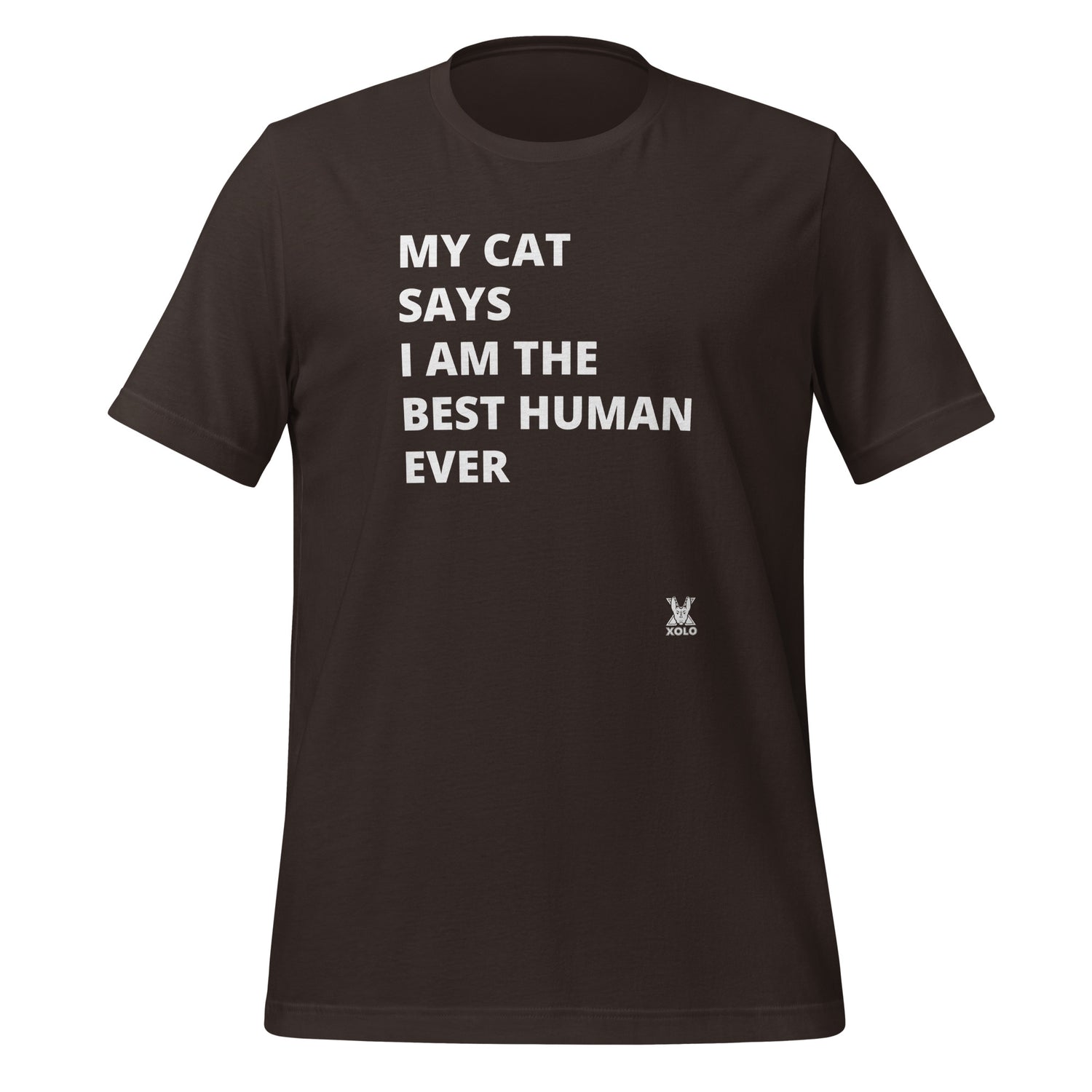 My cat says Unisex t-shirt