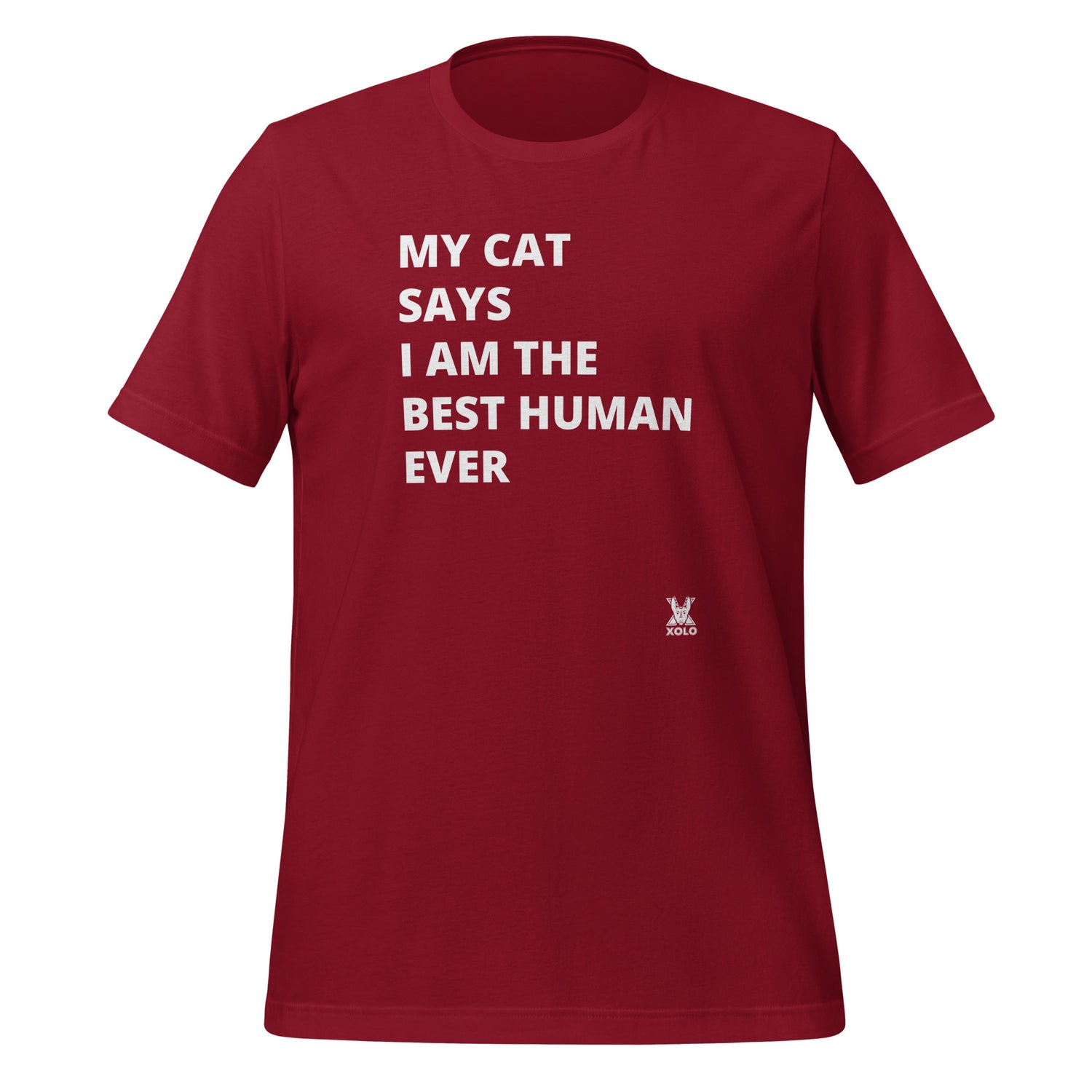 My cat says Unisex t-shirt
