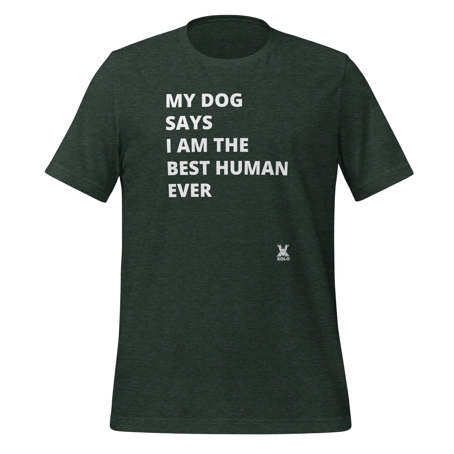 My dog says Unisex t-shirt