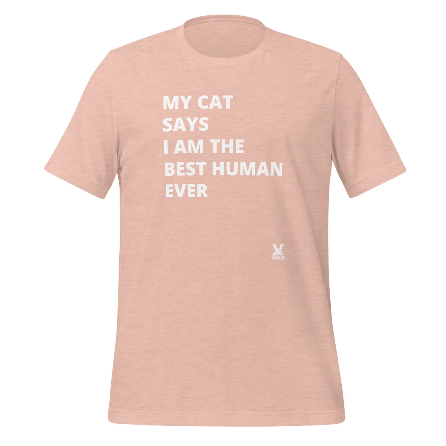 My cat says Unisex t-shirt
