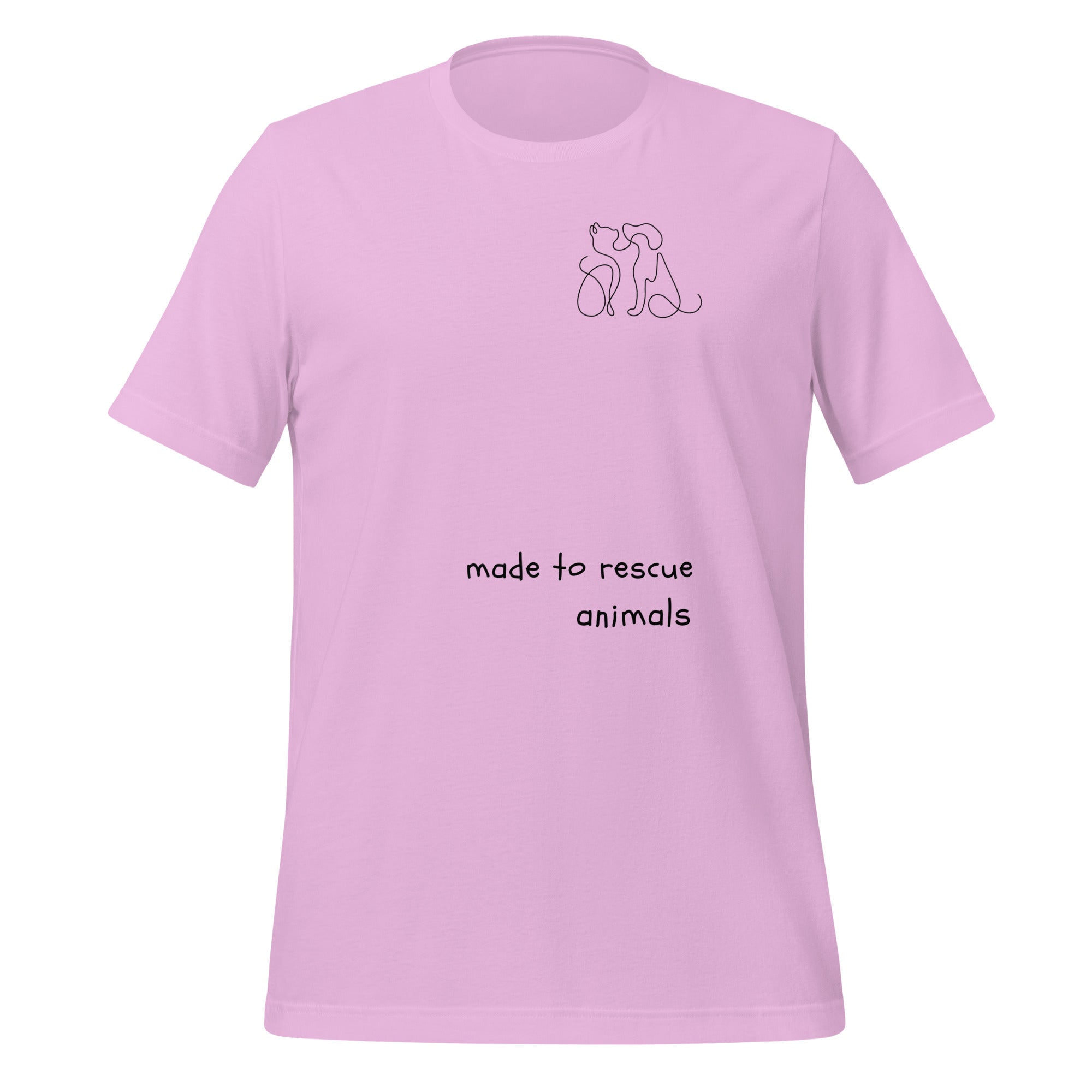 Made to rescue animals Unisex t-shirt