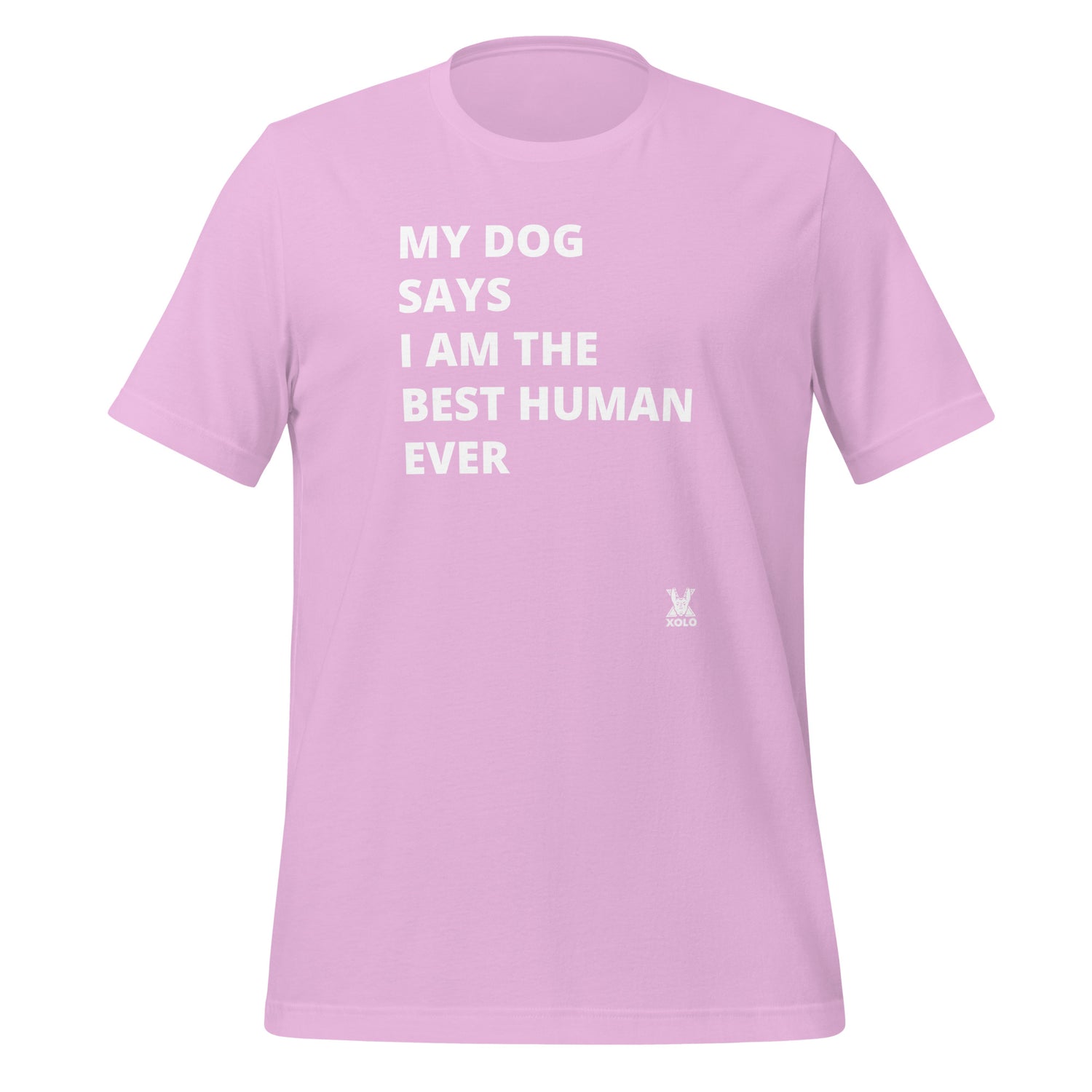 My dog says Unisex t-shirt