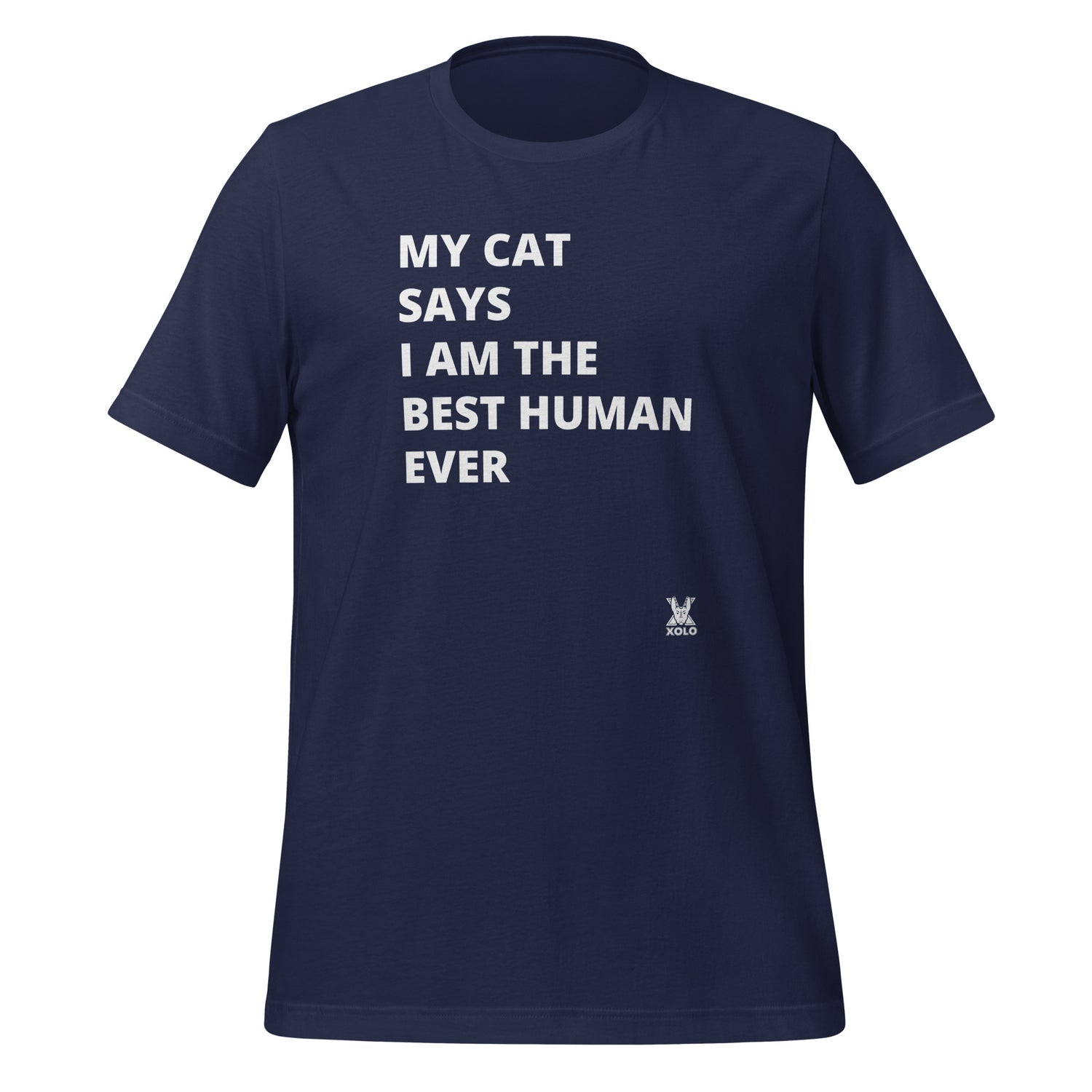 My cat says Unisex t-shirt