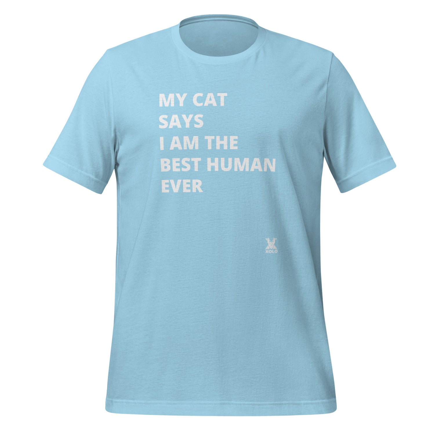 My cat says Unisex t-shirt