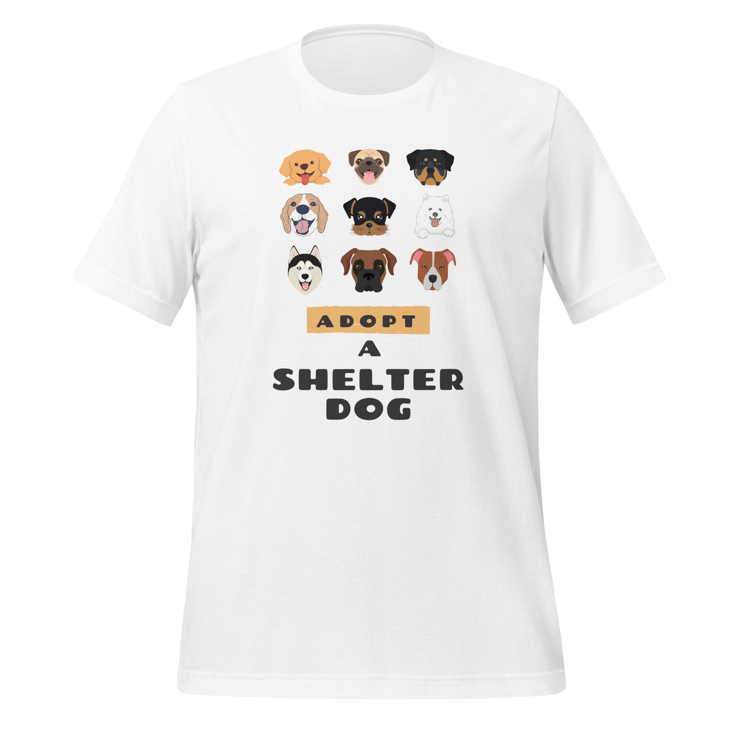 Adopt a shelter dog Unisex t-shirt