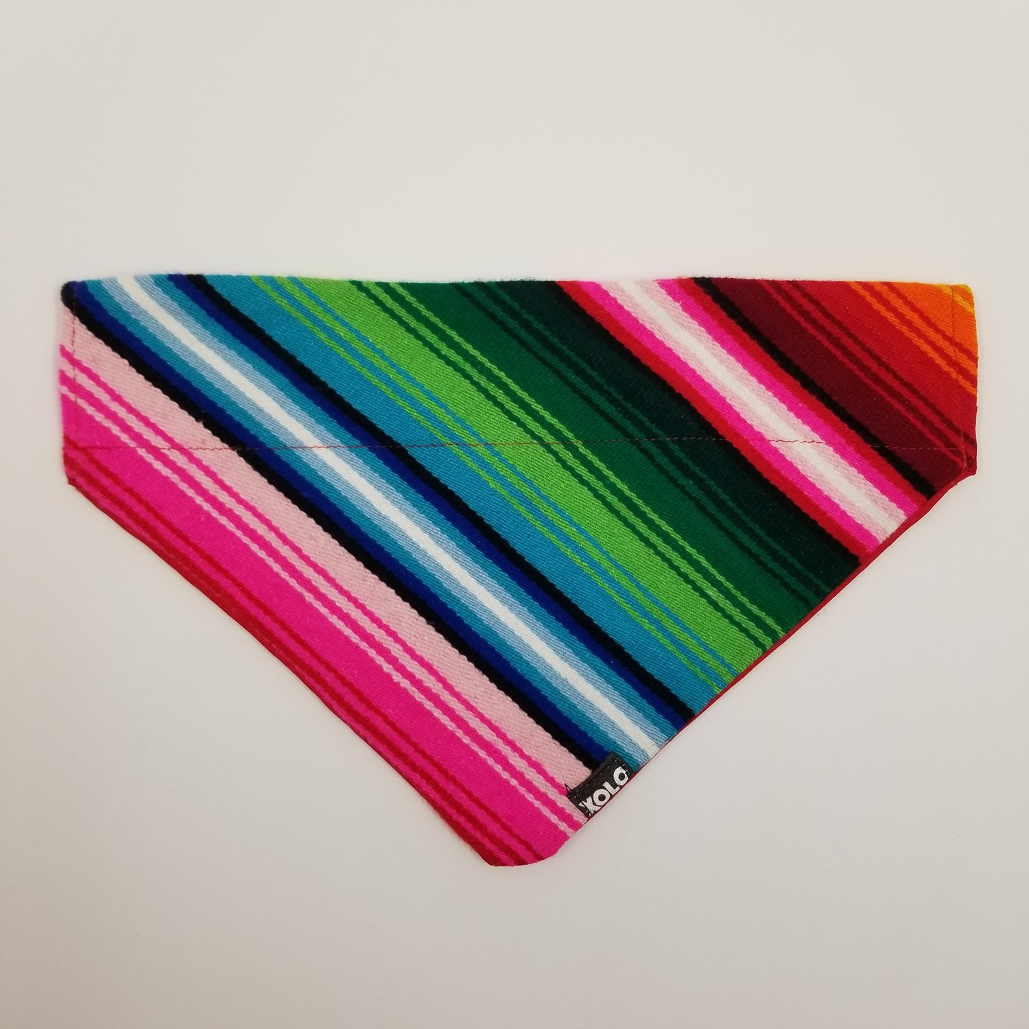 B115 LARGE SARAPE DOG BANDANA ARCOIRIS