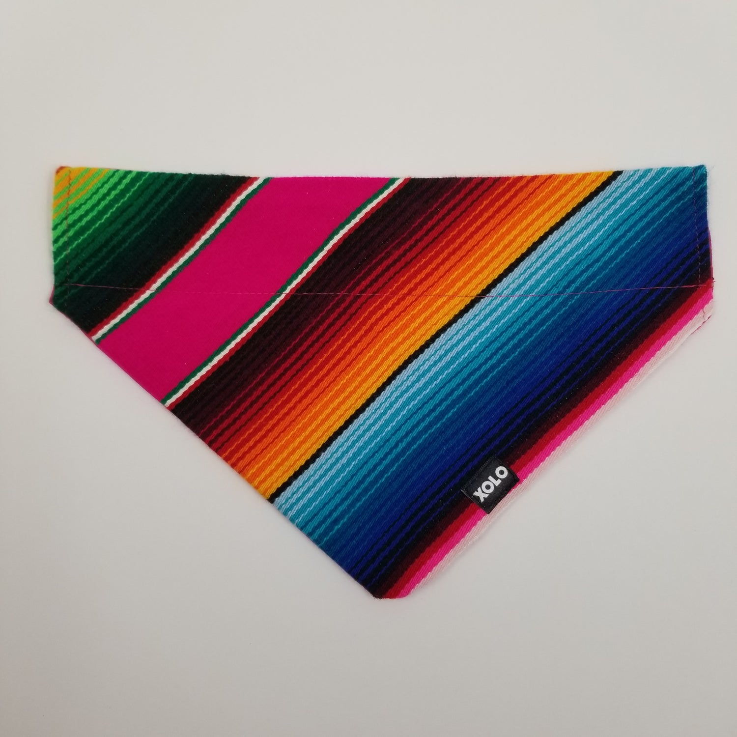 B163 LARGE SARAPE DOG BANDANA PINK