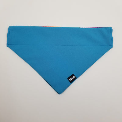 LARGE BLUE SARAPE DOG BANDANA. 144