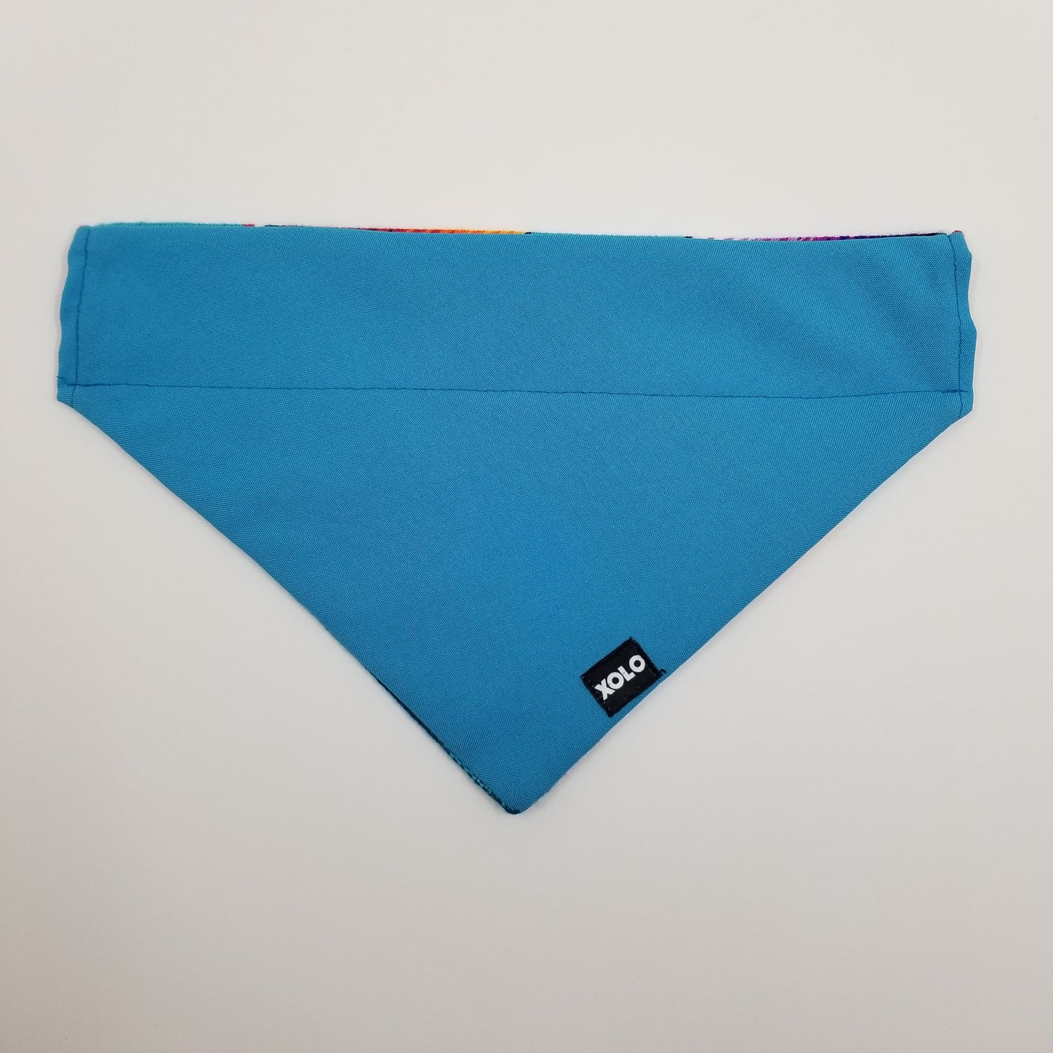 B147 LARGE SARAPE DOG BANDANA BLUE