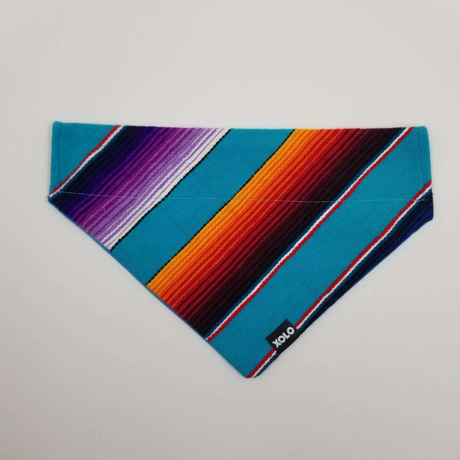 B146 LARGE SARAPE DOG BANDANA BLUE