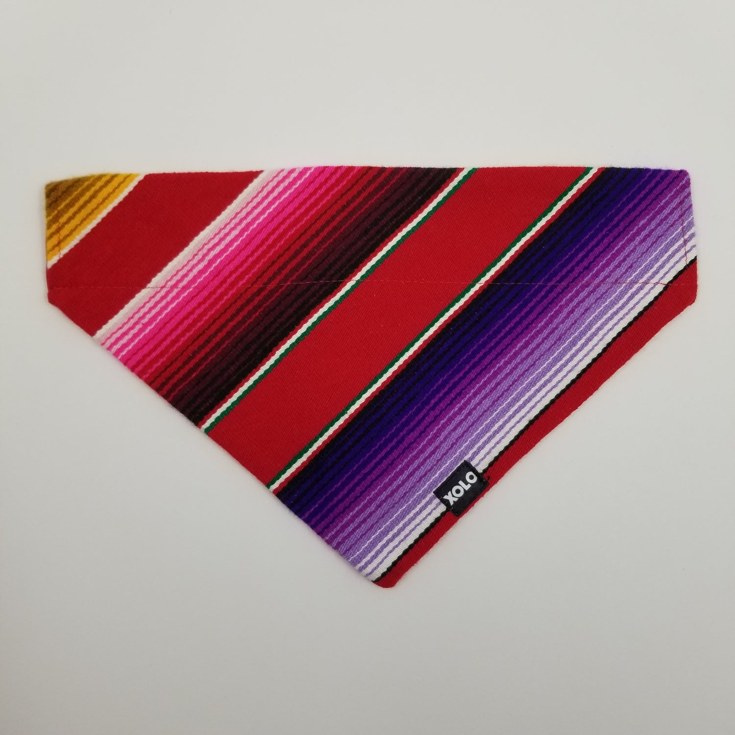 B127 LARGE SARAPE DOG BANDANA RED