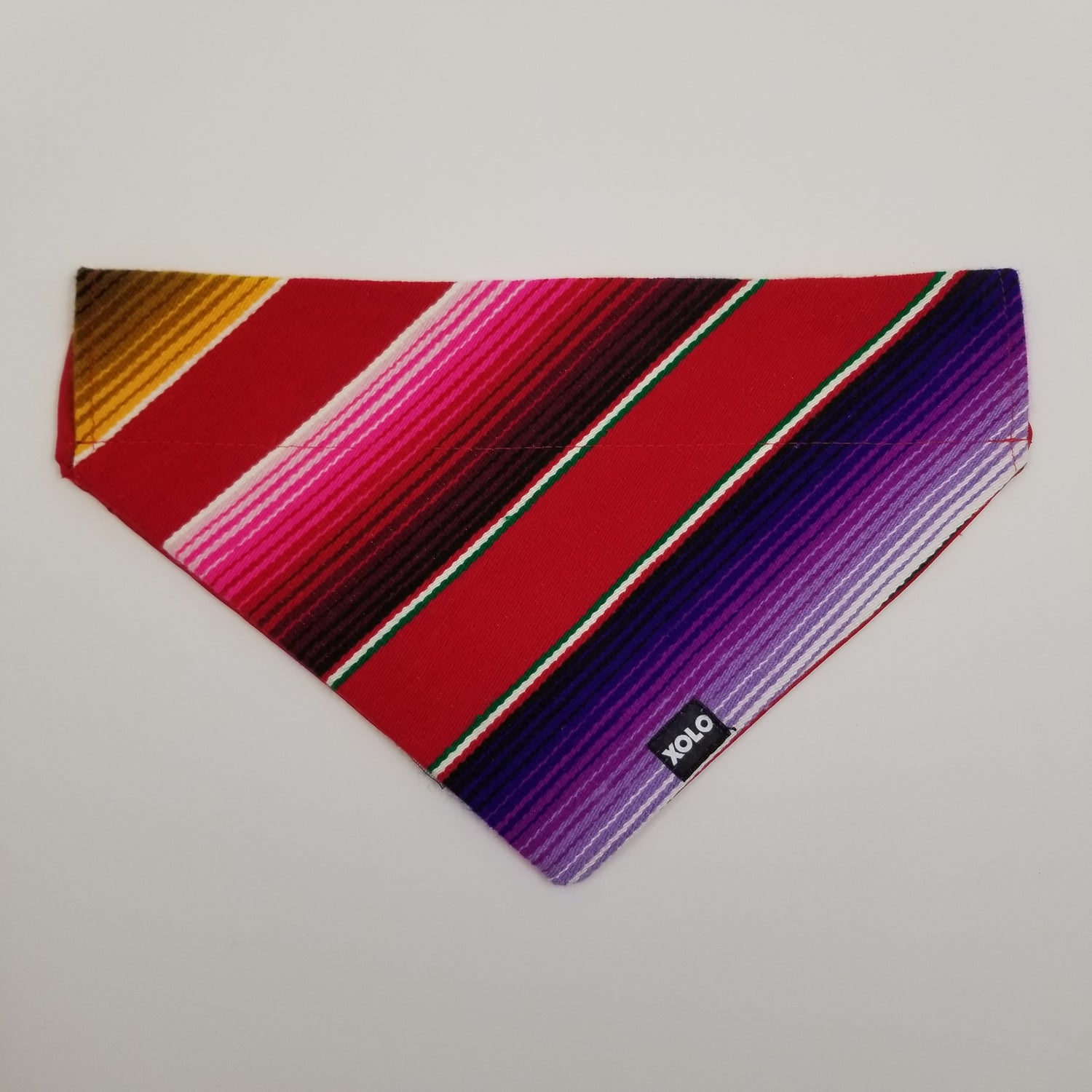 B128 LARGE SARAPE DOG BANDANA RED