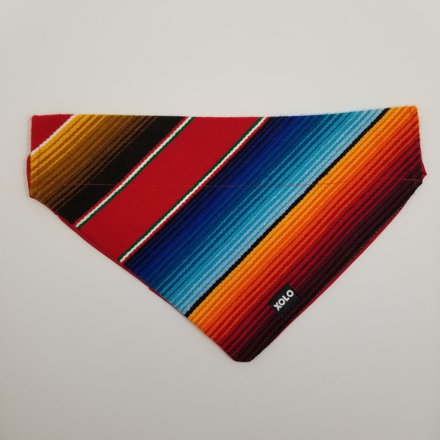 B132 LARGE SARAPE DOG BANDANA RED