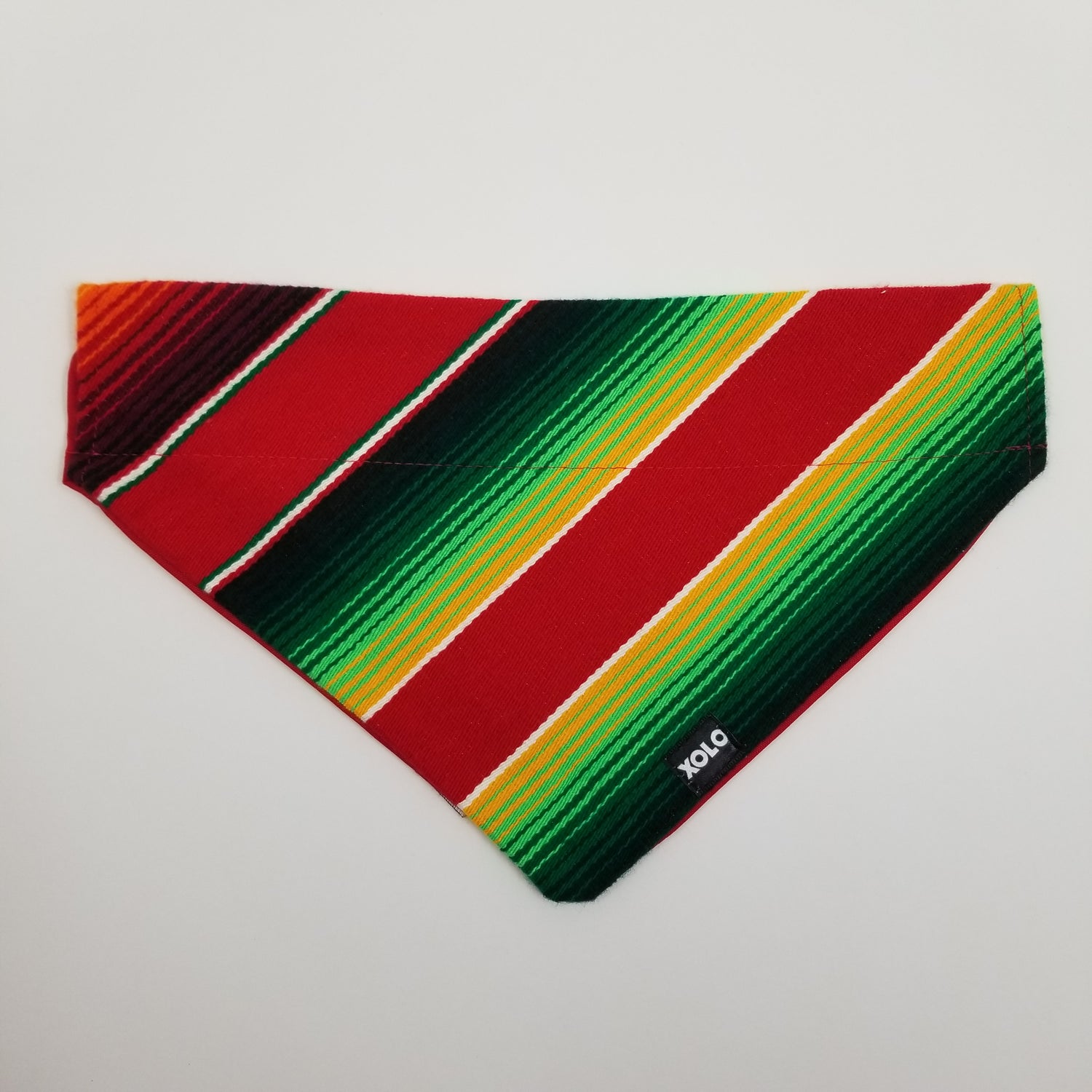 B133 LARGE SARAPE DOG BANDANA RED