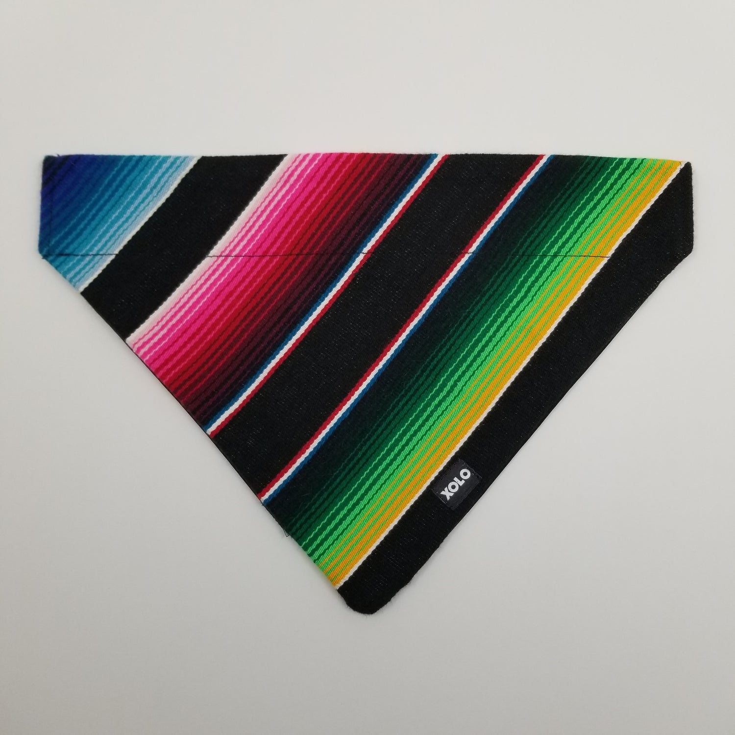 B278 EXTRA LARGE SARAPE DOG BANDANA BLACK