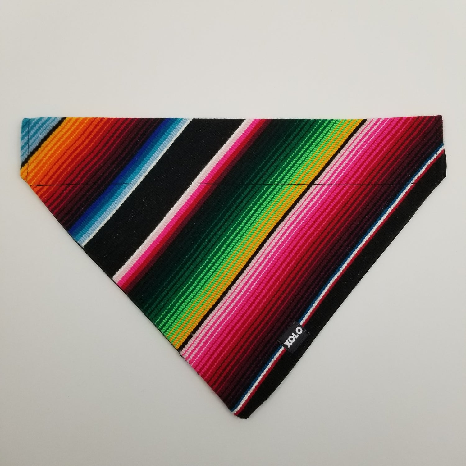 B283 EXTRA LARGE SARAPE DOG BANDANA BLACK