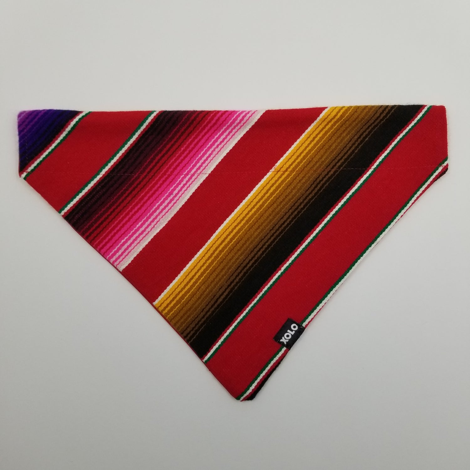 B288 EXTRA LARGE SARAPE DOG BANDANA RED