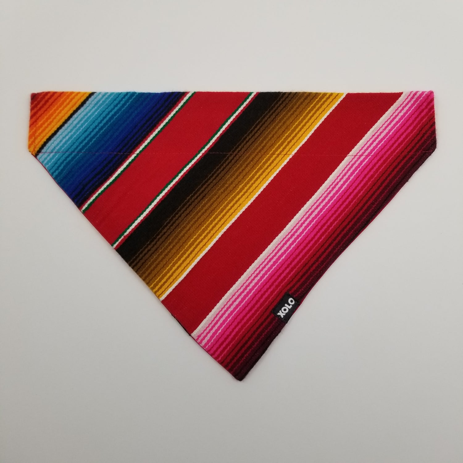 B289 EXTRA LARGE SARAPE DOG BANDANA RED