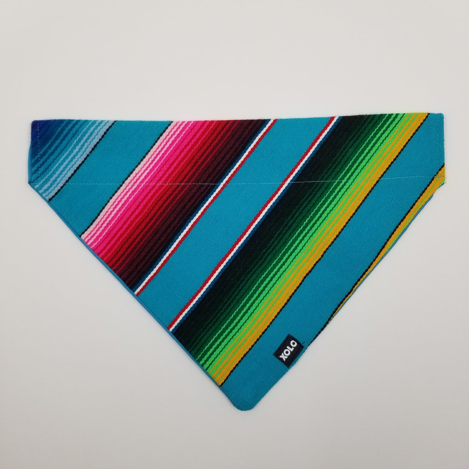 B321 EXTRA LARGE SARAPE DOG BANDANA BLUE