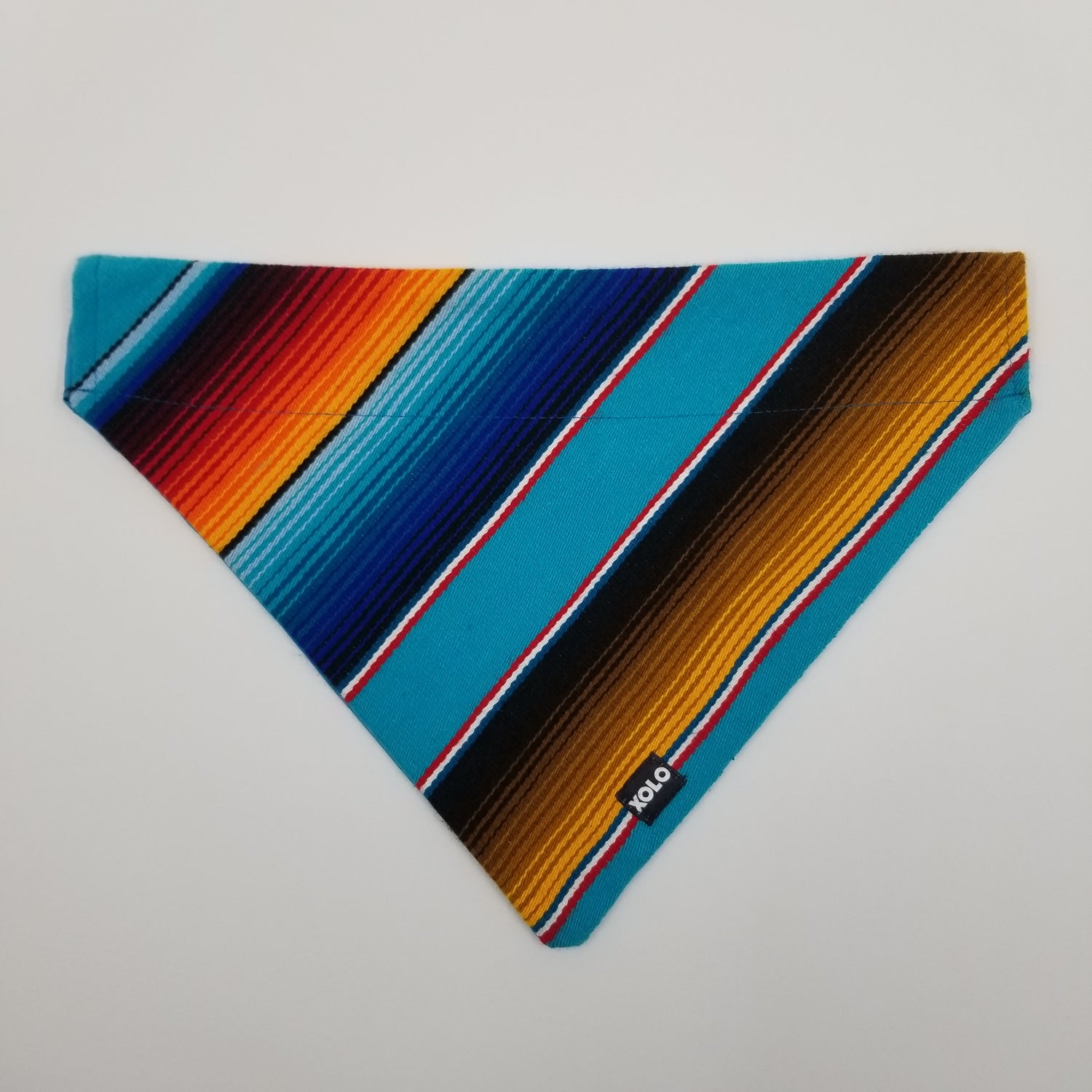 B322 EXTRA LARGE SARAPE DOG BANDANA BLUE