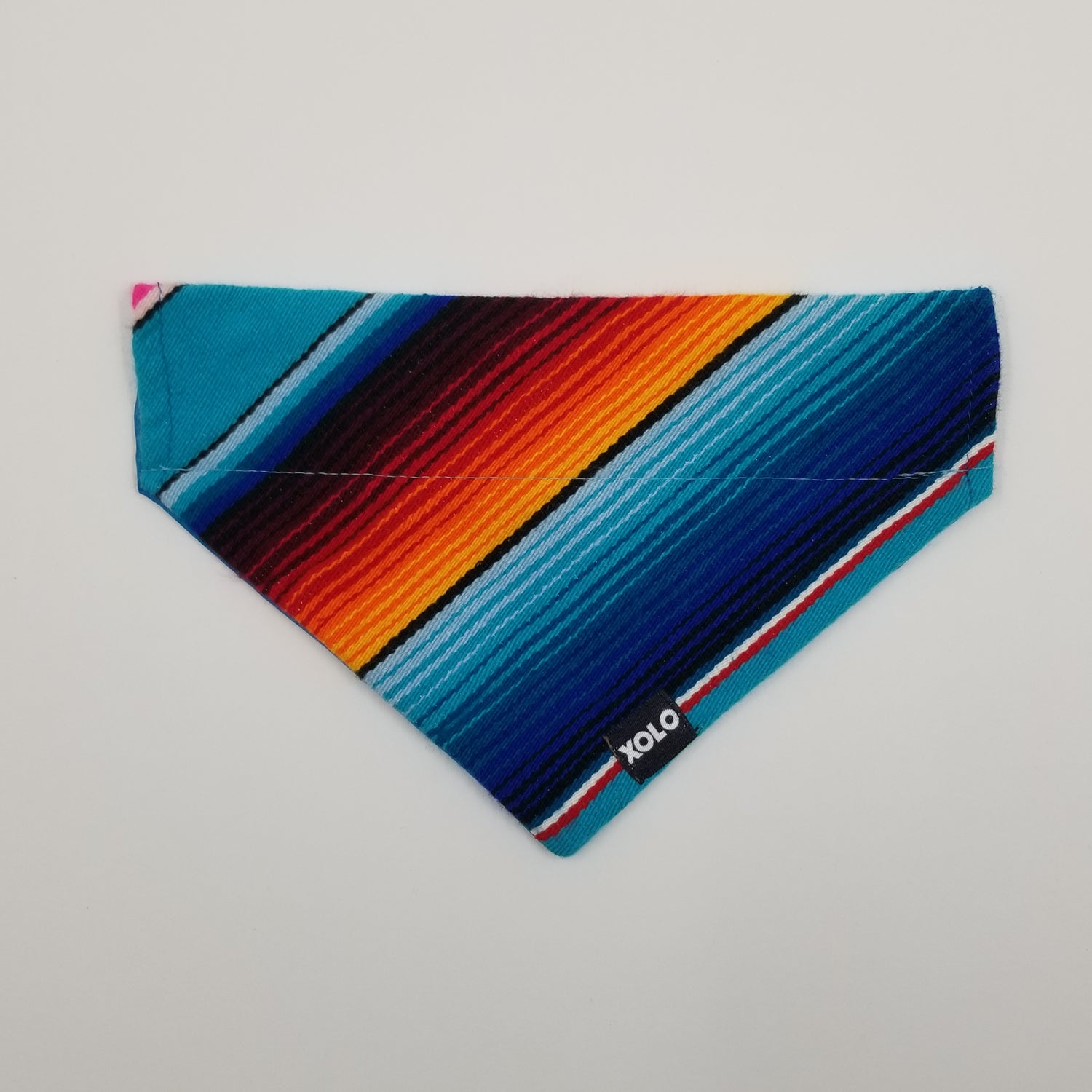 B216 MEDIUM SARAPE DOG BANDANA BLUE