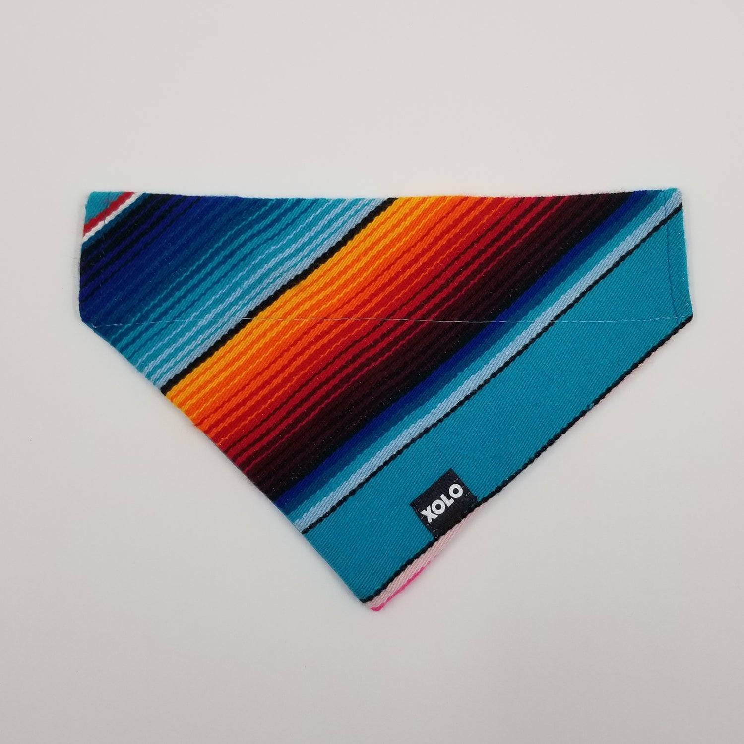 B217 MEDIUM SARAPE DOG BANDANA BLUE
