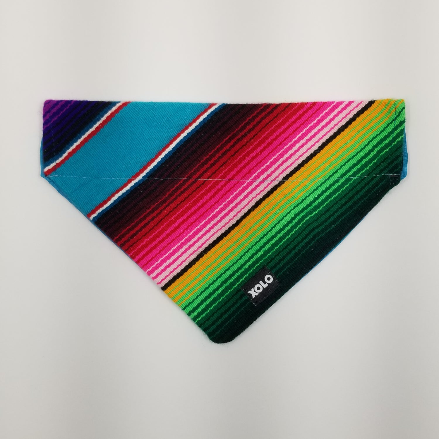 B219 MEDIUM SARAPE DOG BANDANA BLUE