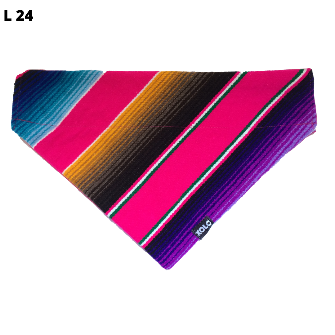 B24 LARGE SARAPE DOG BANDANA PINK
