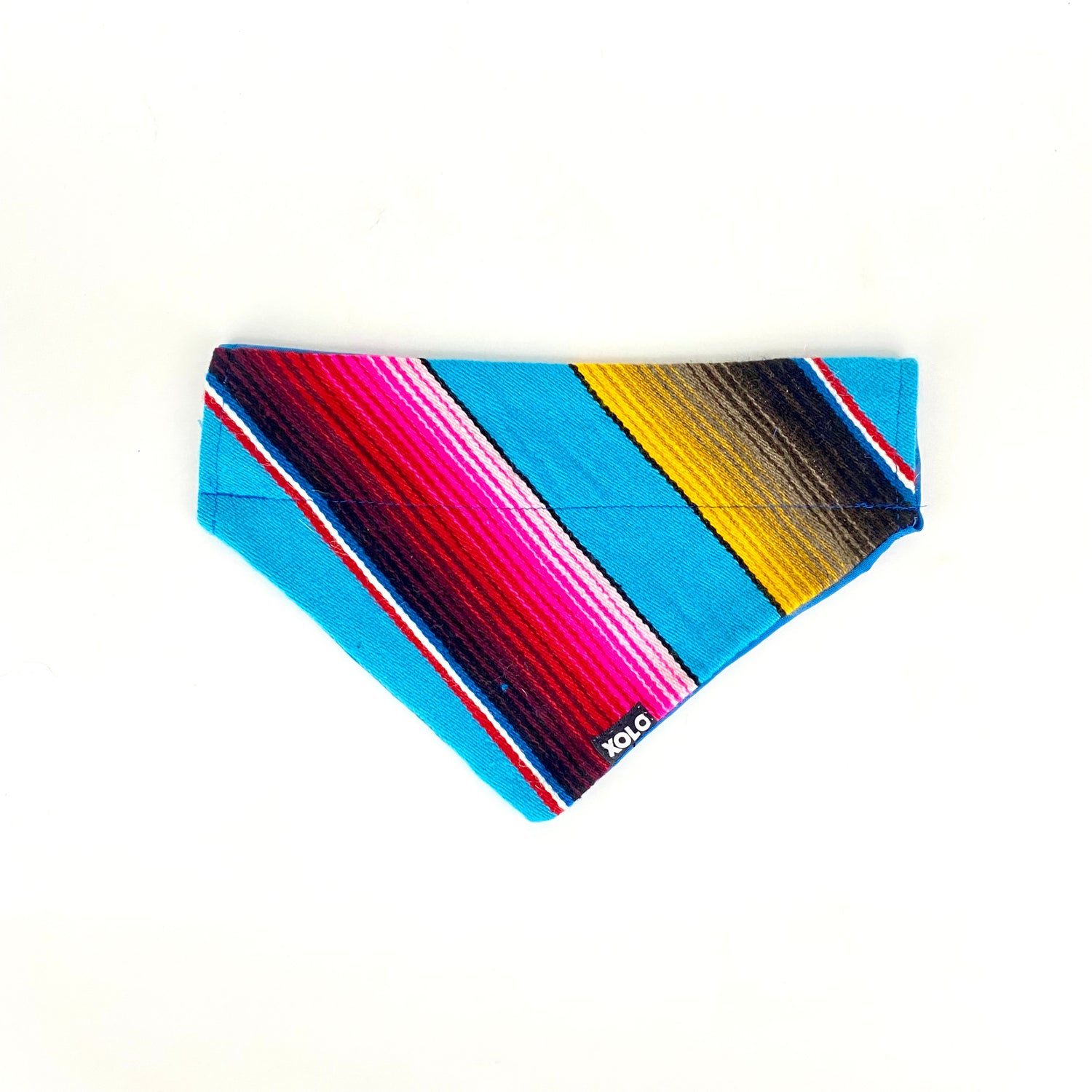 B166 MEDIUM SARAPE DOG BANDANA BLUE