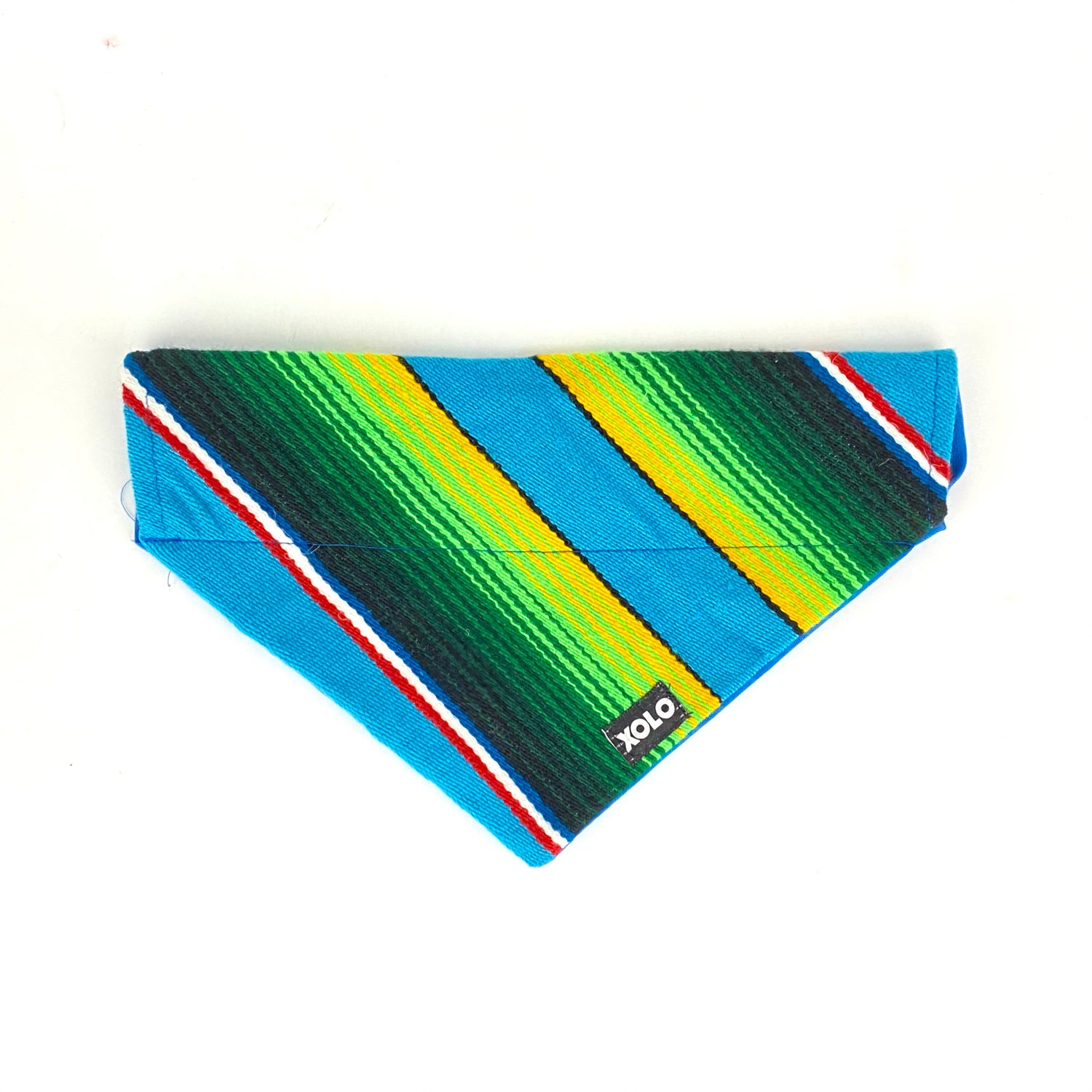 B173 MEDIUM SARAPE DOG BANDANA BLUE